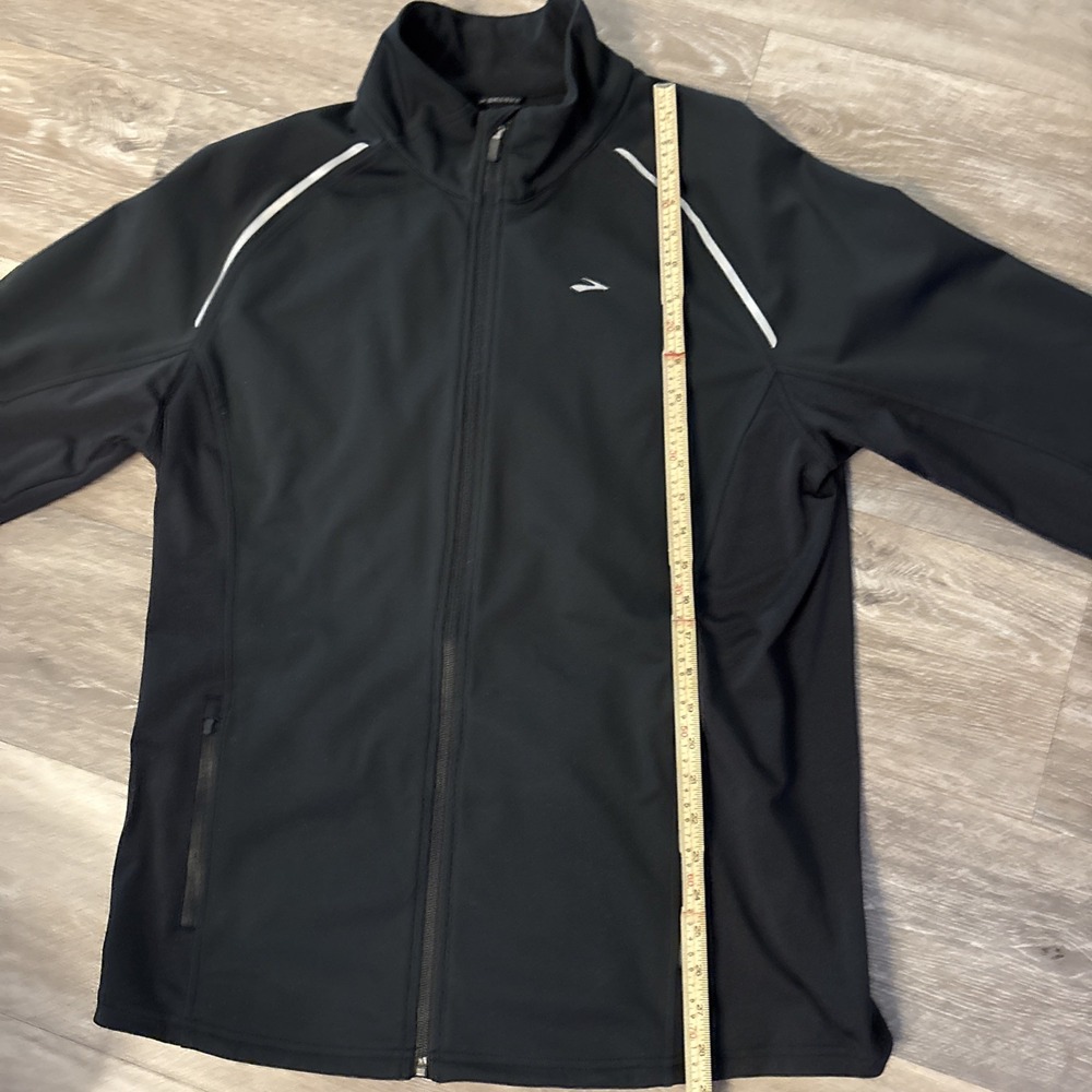 Brooks Fusion Hybrid Running Jacket Men's Size XL Shelter Technology Black Zip - Picture 12 of 16